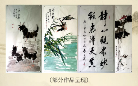 北京烏蘭察布企業商會蒙戈書畫藝術社舉行“八一”書畫交流活動